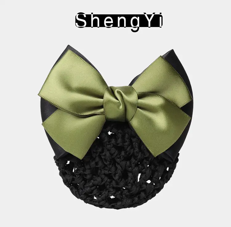 Professional Lady Net Hair Net with Bow for Nurses, Bankers, Hotel Clubs — feature 12