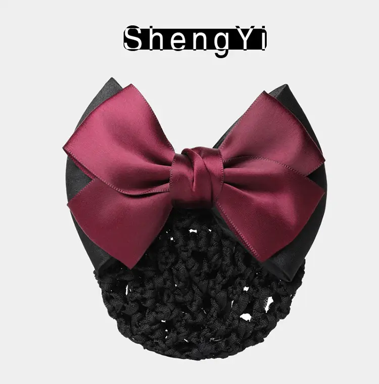 Professional Lady Net Hair Net with Bow for Nurses, Bankers, Hotel Clubs — feature 9