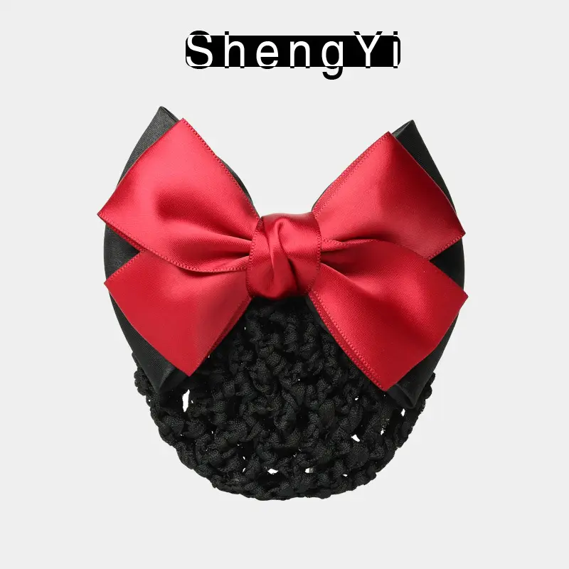 Professional Lady Net Hair Net with Bow for Nurses, Bankers, Hotel Clubs - Image 3
