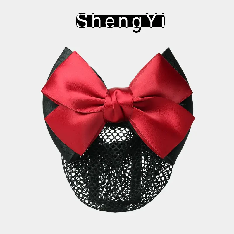 Professional Lady Net Hair Net with Bow for Nurses, Bankers, Hotel Clubs - Image 4