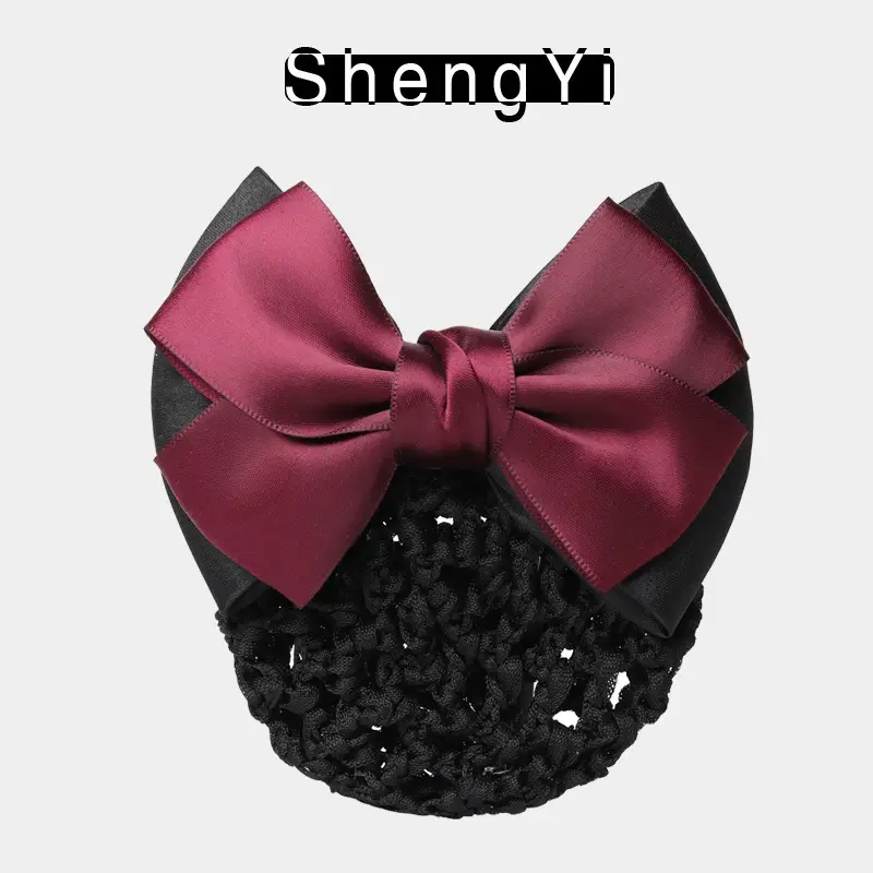 Professional Lady Net Hair Net with Bow for Nurses, Bankers, Hotel Clubs - Image 5