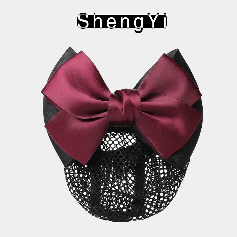 Professional Lady Net Hair Net with Bow for Nurses, Bankers, Hotel Clubs - Image 6