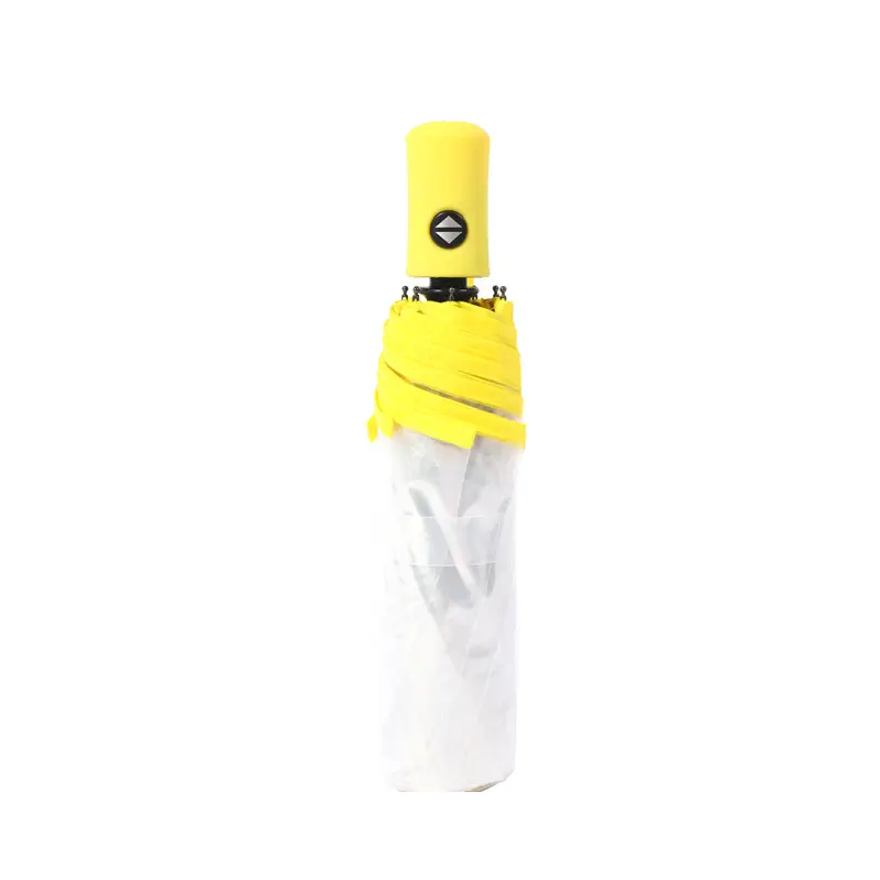 Automatic Transparent Umbrella Small Fresh Folding Three-fold Edge Color Handle - Image 12