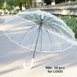 Automatic Transparent Umbrella Small Fresh Folding Three-fold Edge Color Handle — feature 17