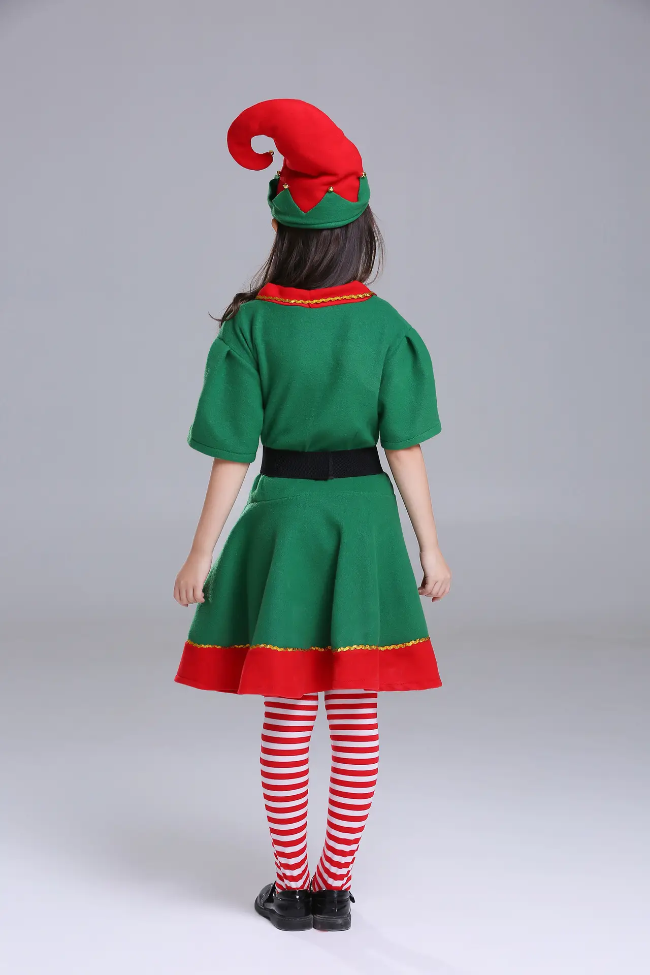 Halloween Elf Costume for Kids Boys Girls Green Red