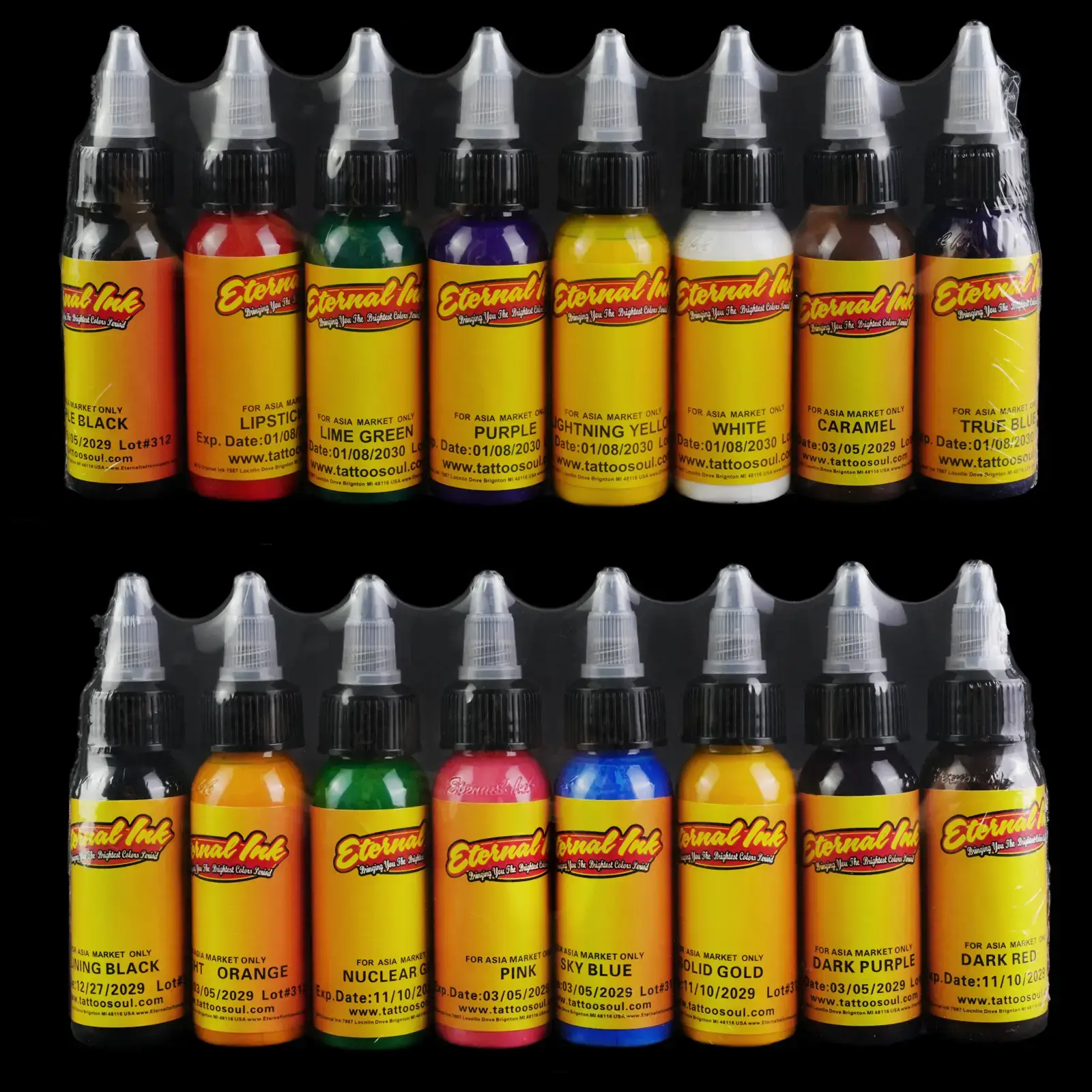 30ml Tattoo Pigment 16 Color Suit Practice Set