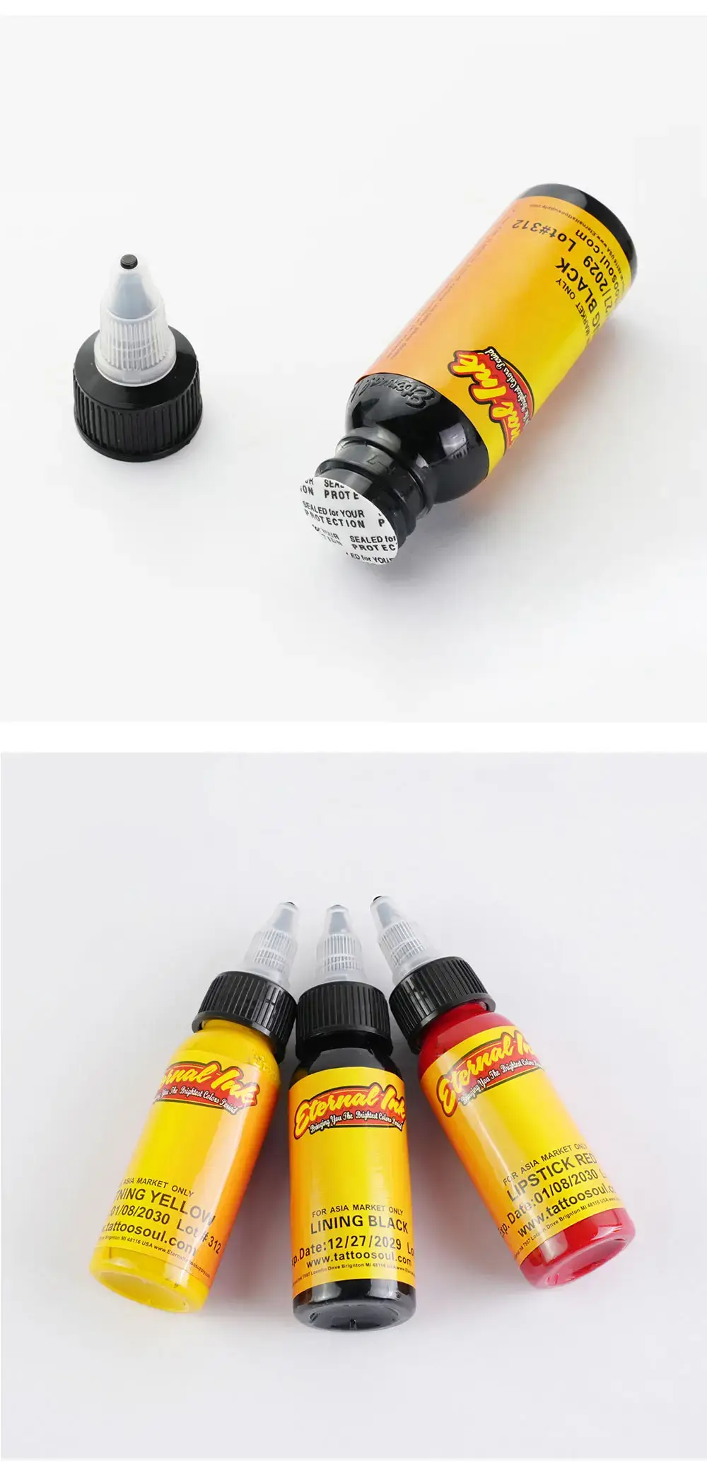 30ml Tattoo Pigment 16 Color Suit Practice Set — feature 6
