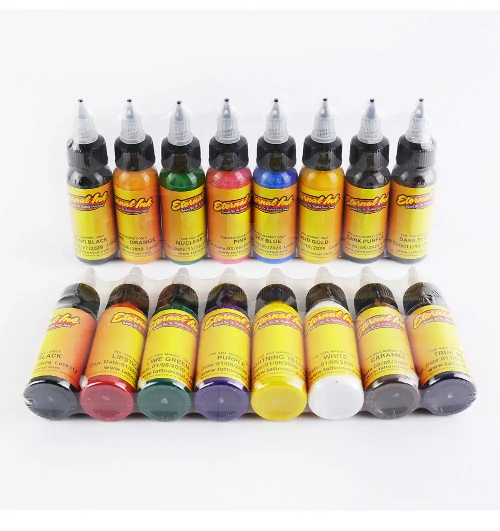 30ml Tattoo Pigment 16 Color Suit Practice Set — feature 7