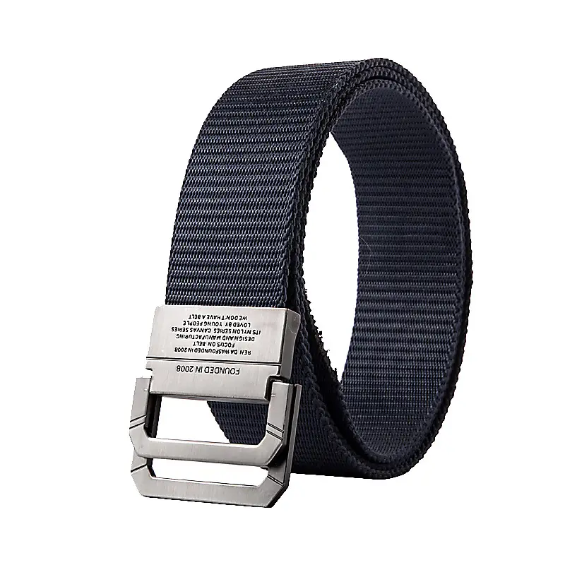 Men's Nylon Belt Double Ring Buckle 3 Colors - Image 4