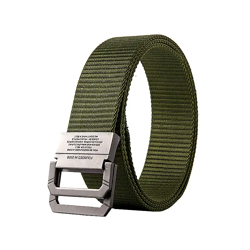 Men's Nylon Belt Double Ring Buckle 3 Colors - Image 5