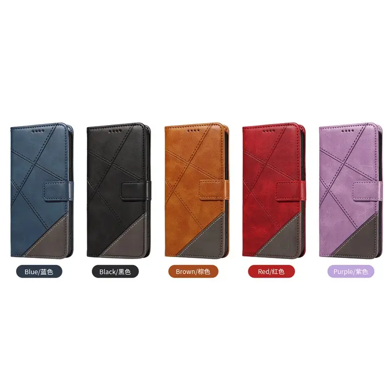Blue Quilted Leather Mobile Phone Case for iPhone 17 - Image 9
