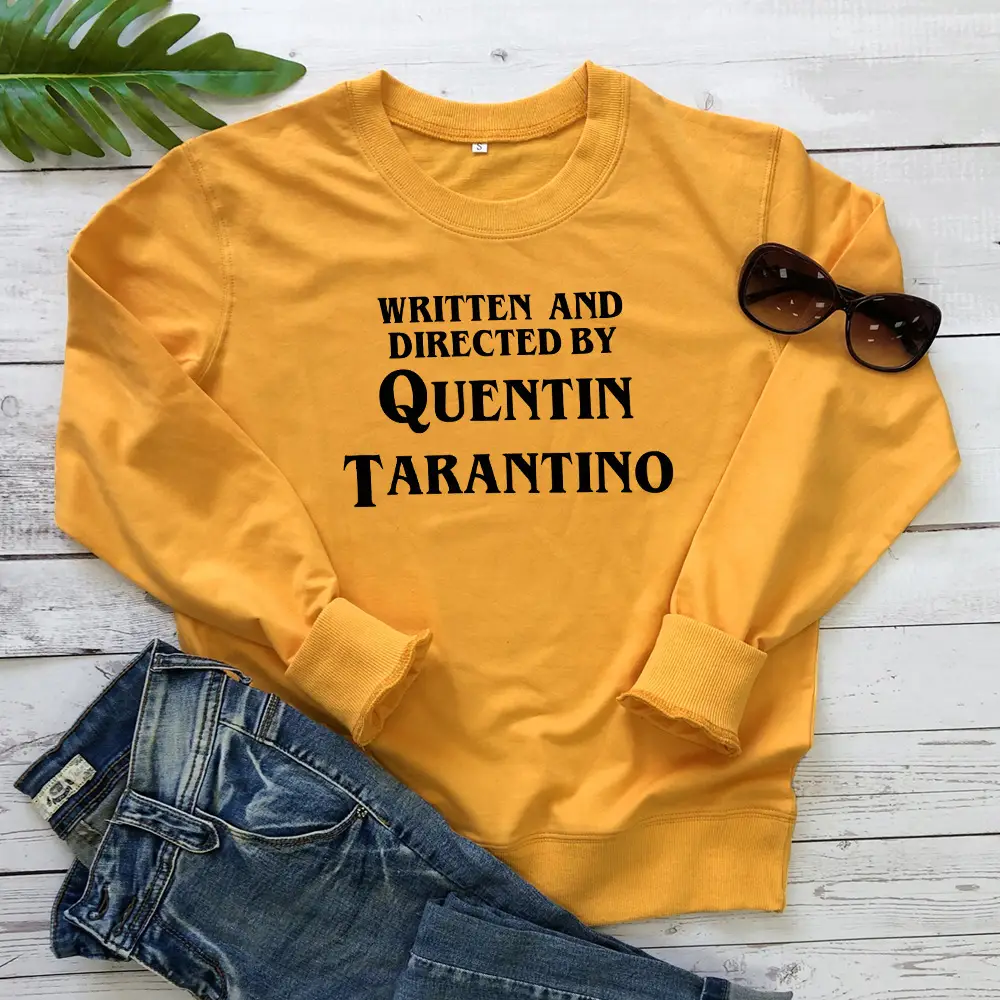 Quentin Tarantino Printed Sweatshirt Grey Long Sleeve - Image 7