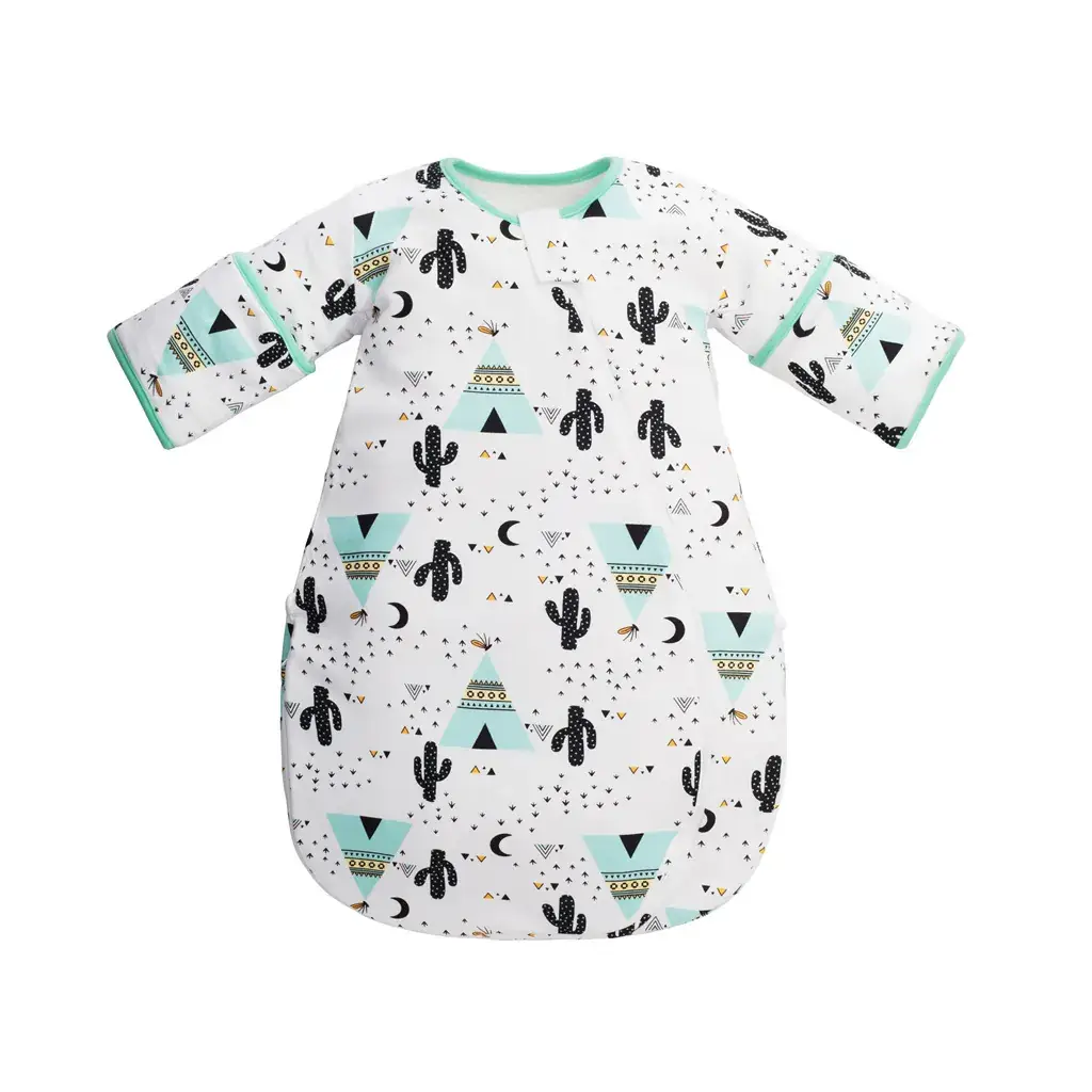 Cactus Print Baby Swaddle Bag 3D Cotton Anti-Kick