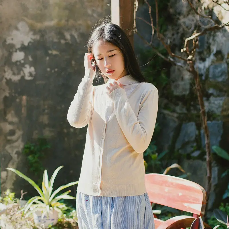 Women V-Neck Loose Sweater Coat Sun Protection Plus Size - Image 21