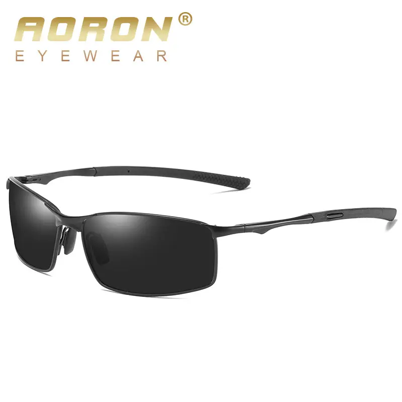 Men Polarized Sunglasses Yellow Night Vision Mirror - Image 12