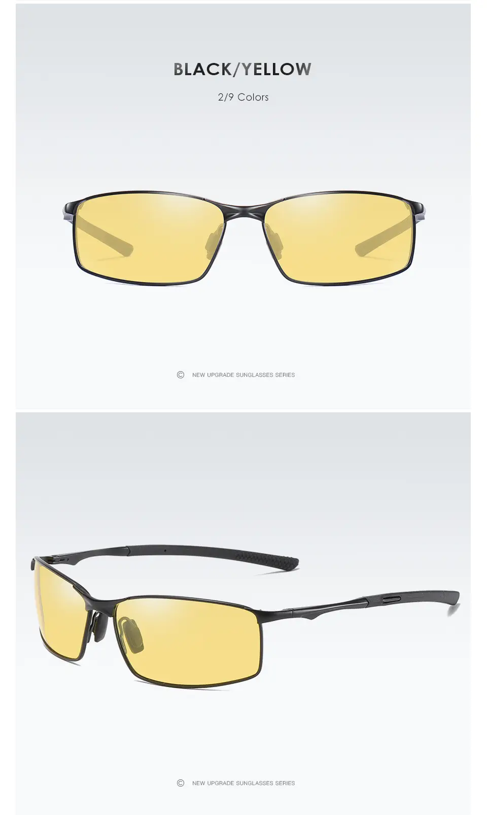 Men Polarized Sunglasses Yellow Night Vision Mirror — feature 15