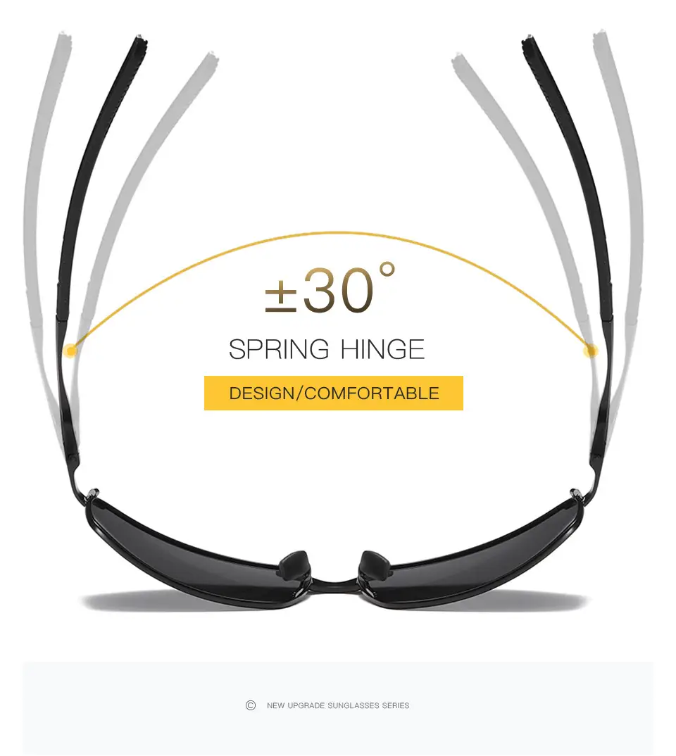 Men Polarized Sunglasses Yellow Night Vision Mirror — feature 25