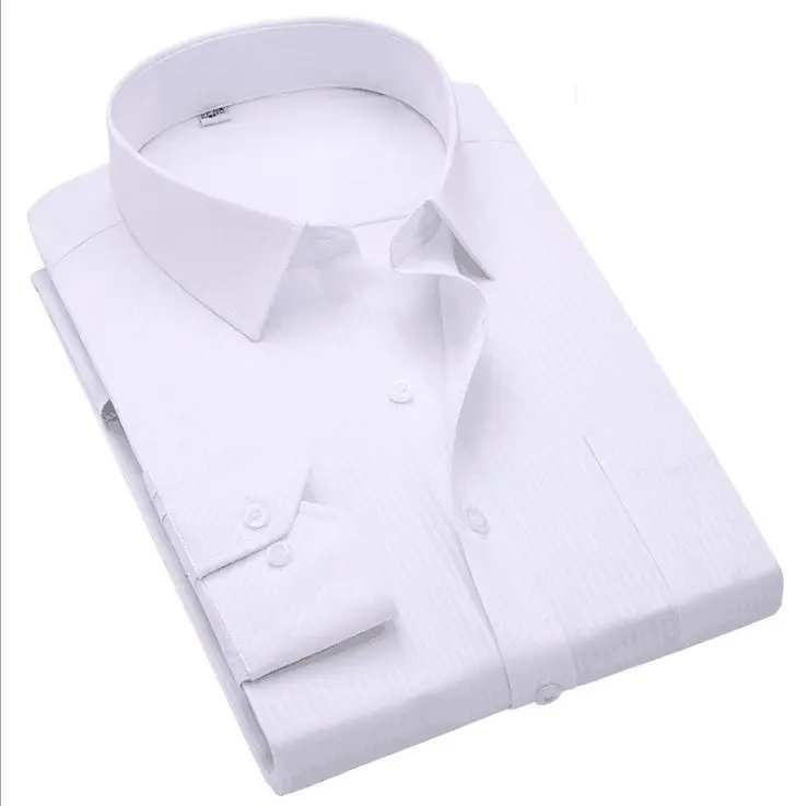 Men's Pure Blue Slim Fit Long Sleeve Shirt - Image 26