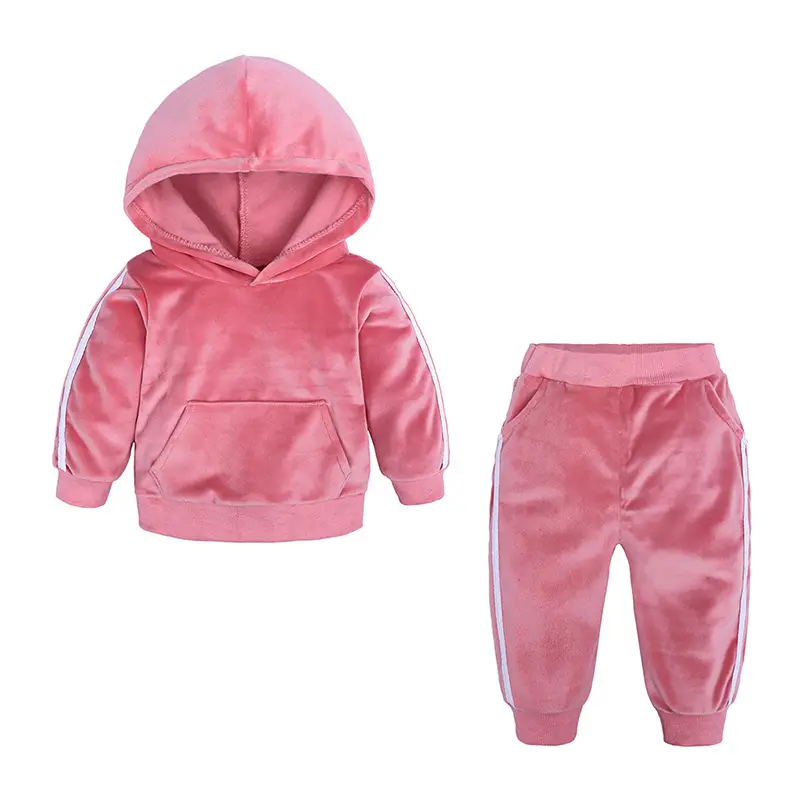 Blue Hooded Sweatshirt Set for Boys Autumn Wear