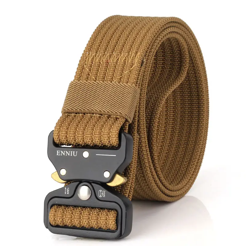 Men's 3.8cm Cobra Tactical Nylon Belt Black Quick-Drying - Image 3