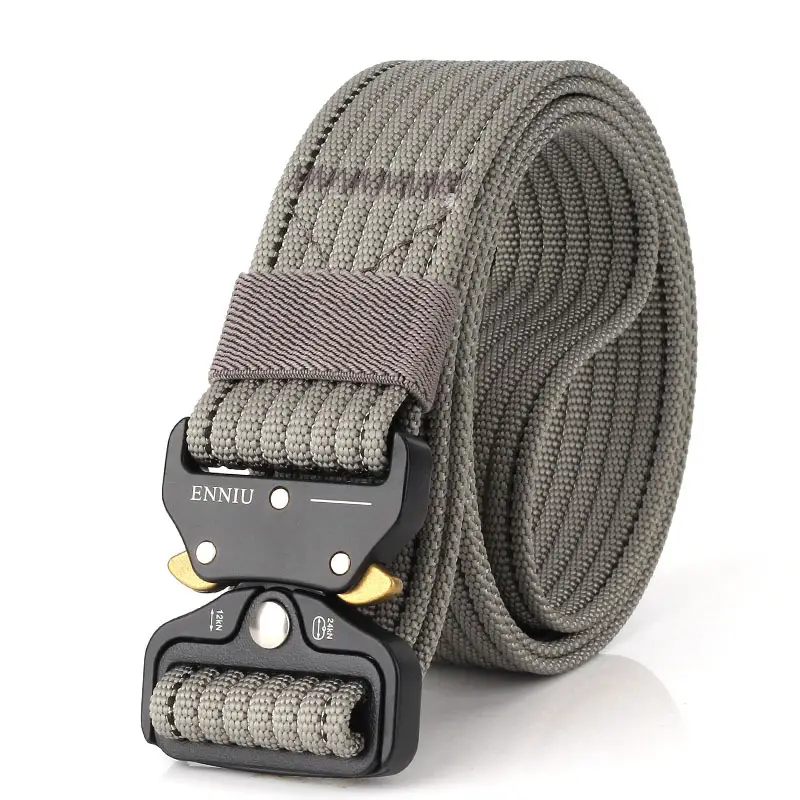 Men's 3.8cm Cobra Tactical Nylon Belt Black Quick-Drying - Image 4