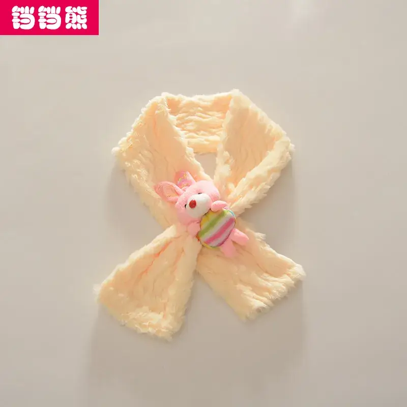 Children's Faux Fur Cartoon Scarf 2022 Winter