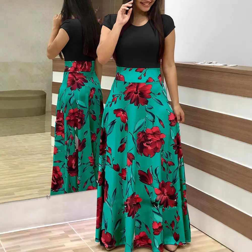 Women's Black Polka Dot Long Sleeve Maxi Dress - Image 17