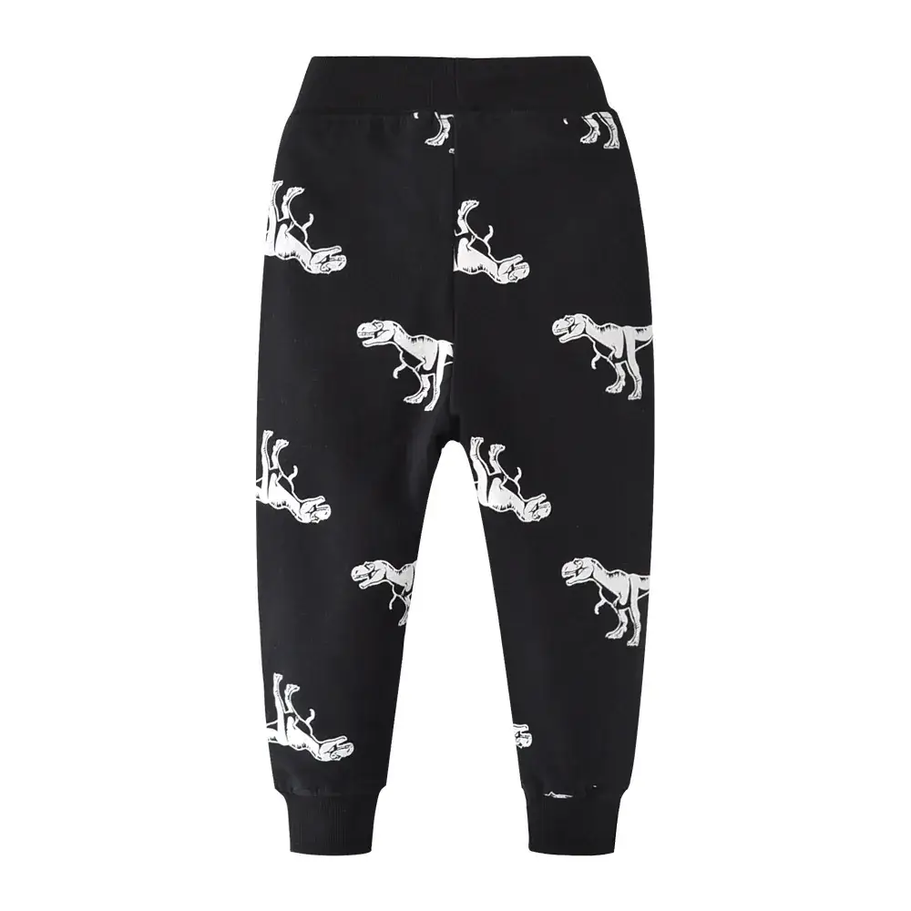 Children Knitted Cartoon Trousers Black White