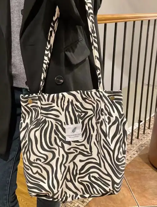 Canvas Women's Large Capacity Tote Bag Art Academy Style