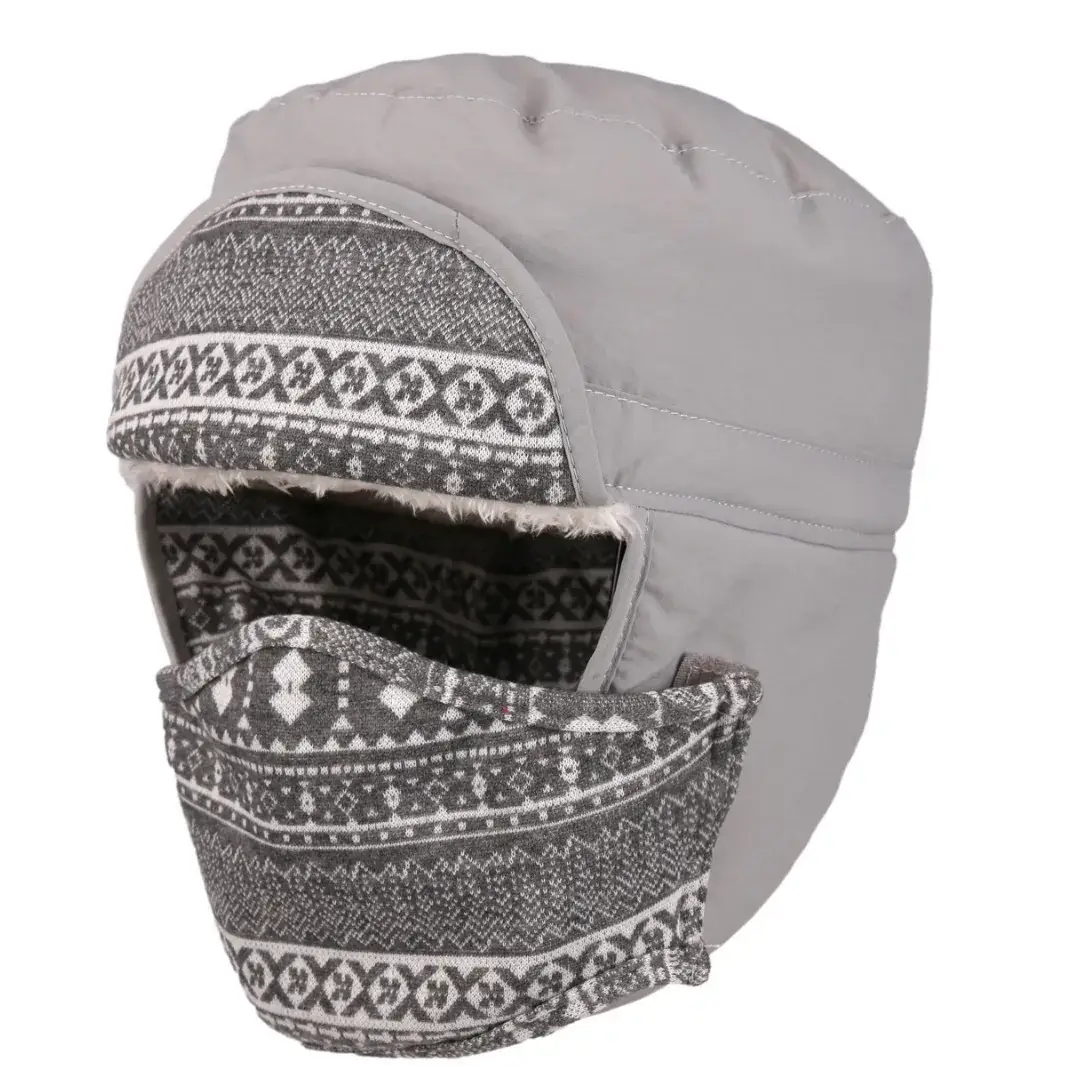 Winter Windproof Ski Hat with Patterned Design - Image 4