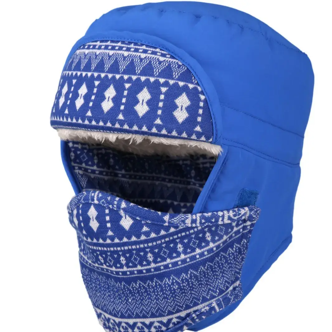 Winter Windproof Ski Hat with Patterned Design - Image 7