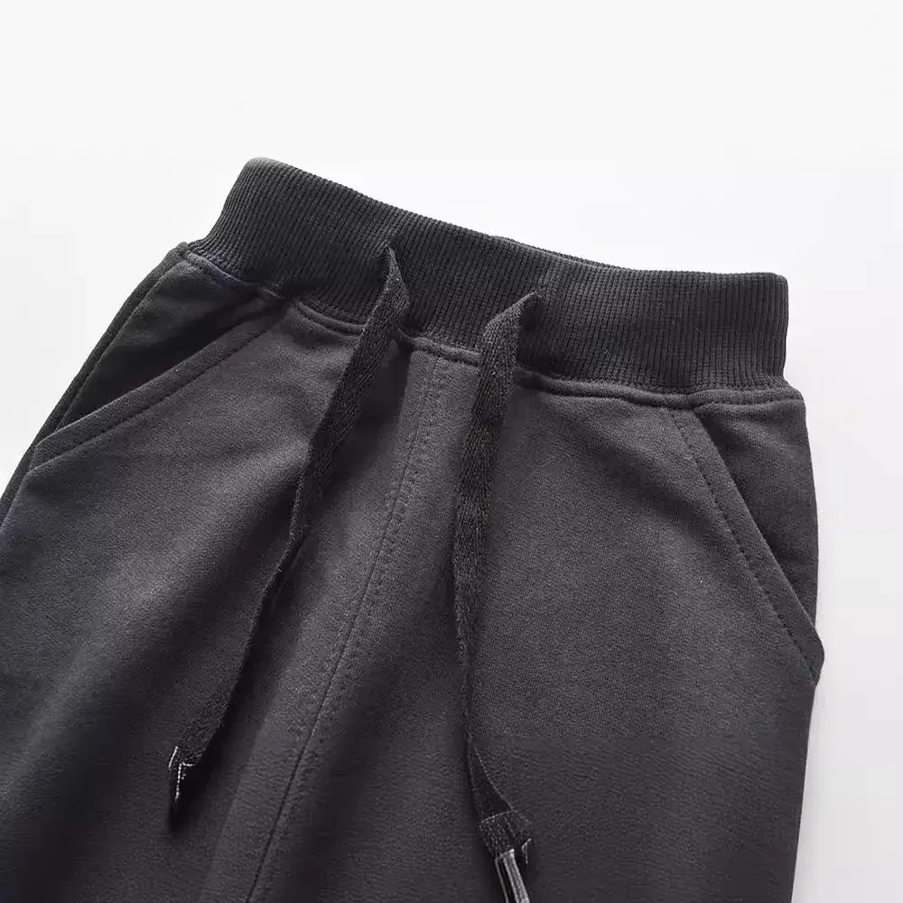Black Boys Athletic Pants for Autumn Wear - Image 3