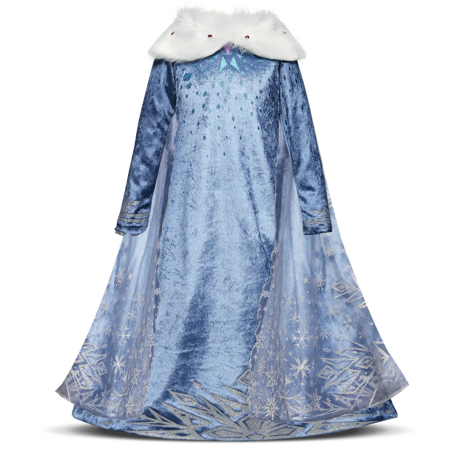Blue Frozen Princess Dress for Girls One Piece Delivery - Image 7