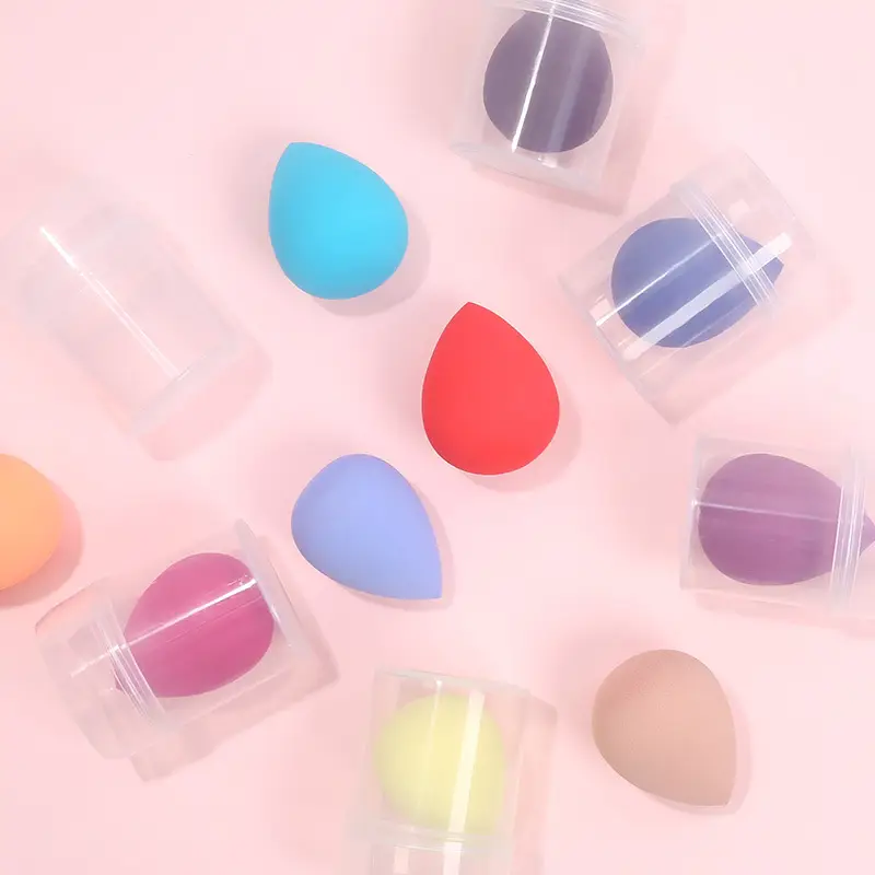 Colorful Hydrophilic Makeup Puff Set for Blending & Contouring - Image 2