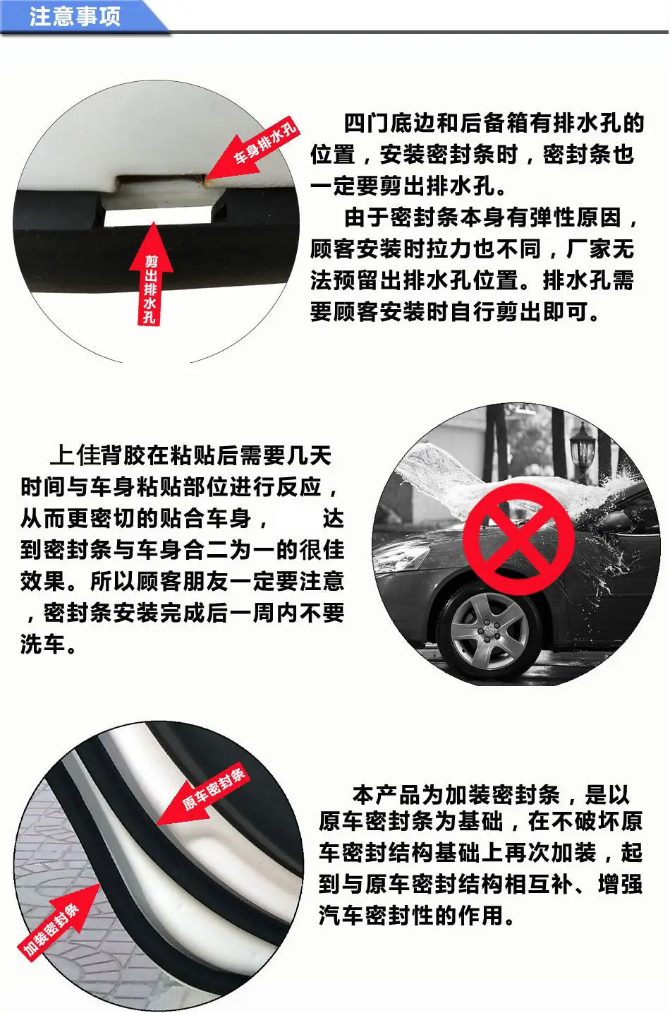Applicable to haver H6 coupe/H/H2/H5/H7/H8/H9suv car door modification sealing strip — feature 15