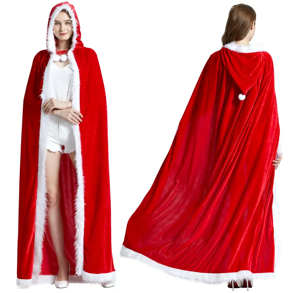 Red Little Red Riding Hood Christmas Cloak Party Costume