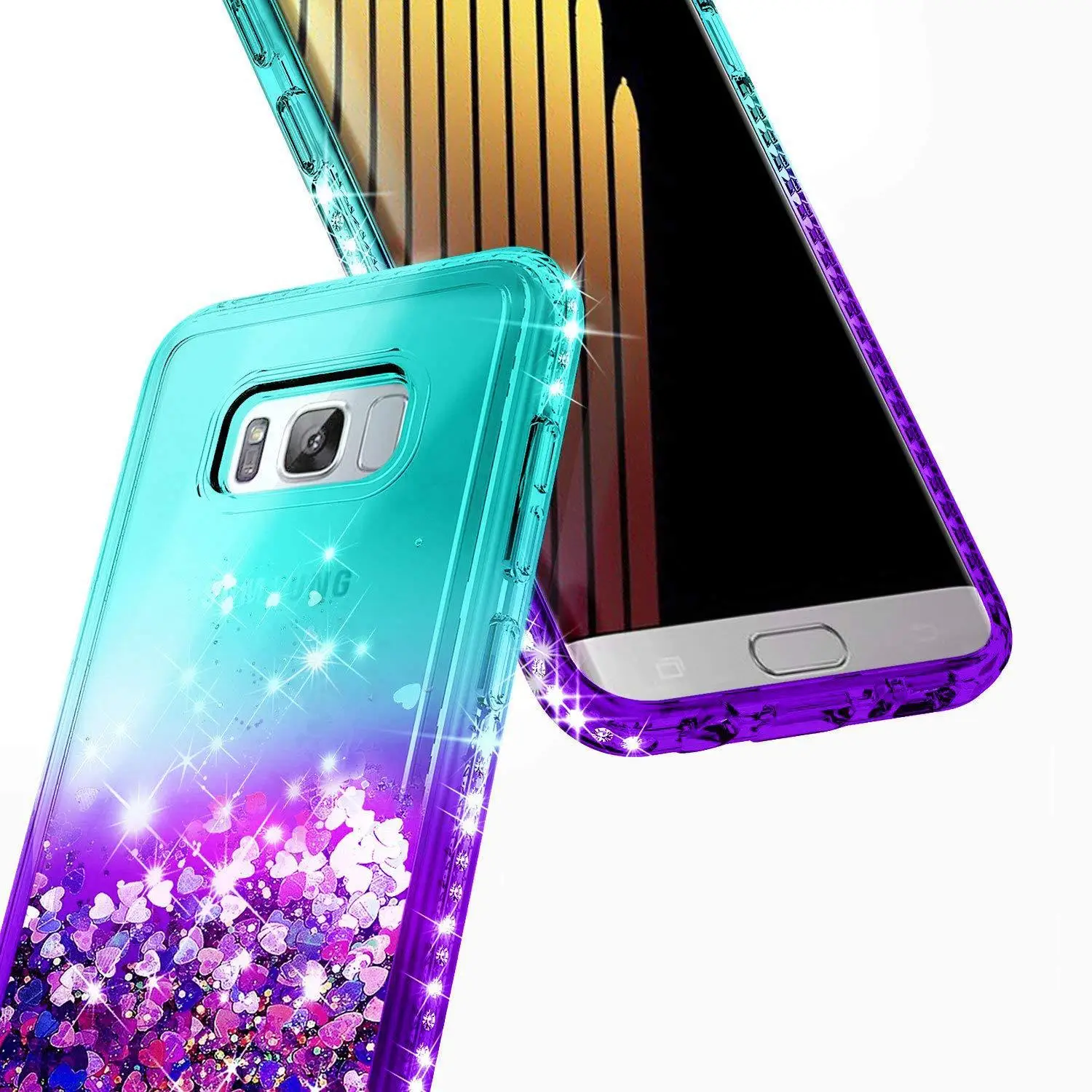 Samsung S26 S25 Ultra Mobile Phone Case with Gradient Diamond Anti-Fall Cover — feature 10