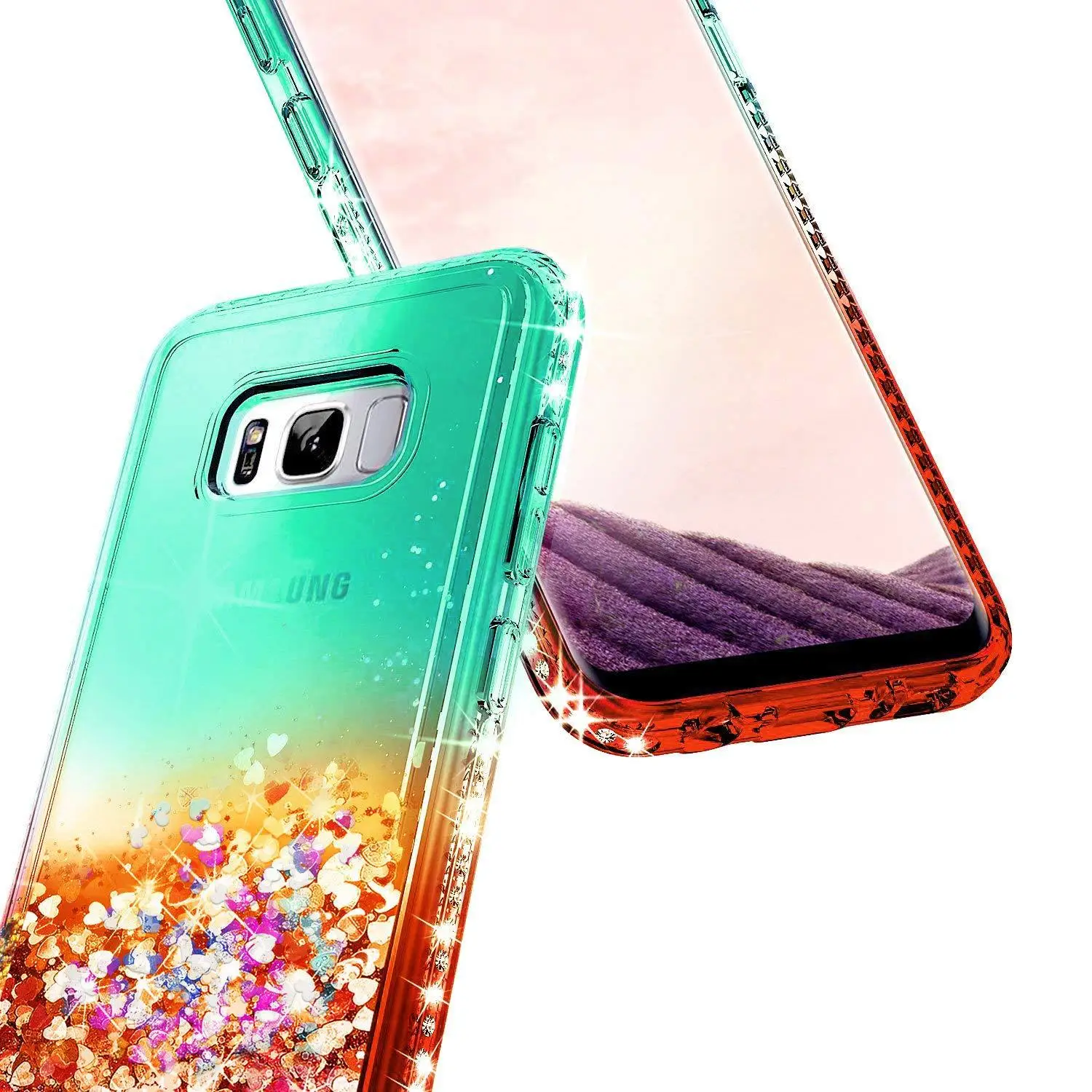Samsung S26 S25 Ultra Mobile Phone Case with Gradient Diamond Anti-Fall Cover — feature 14