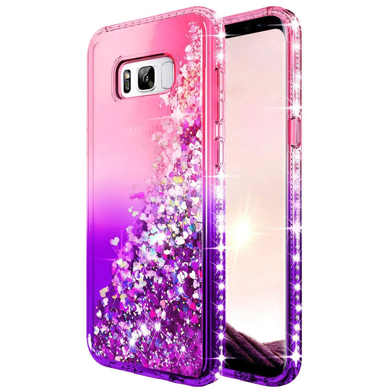 Samsung S26 S25 Ultra Mobile Phone Case with Gradient Diamond Anti-Fall Cover — feature 3