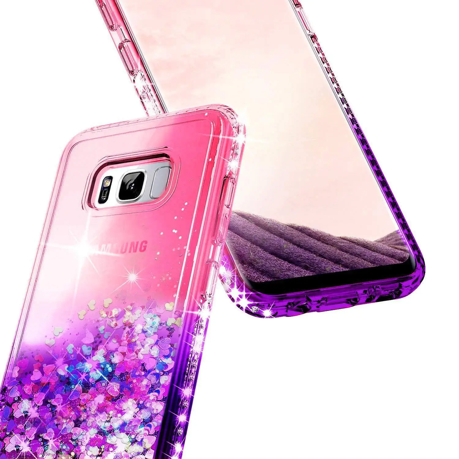 Samsung S26 S25 Ultra Mobile Phone Case with Gradient Diamond Anti-Fall Cover — feature 6