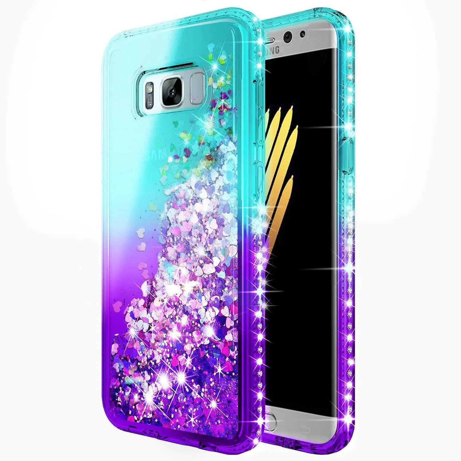 Samsung S26 S25 Ultra Mobile Phone Case with Gradient Diamond Anti-Fall Cover — feature 7