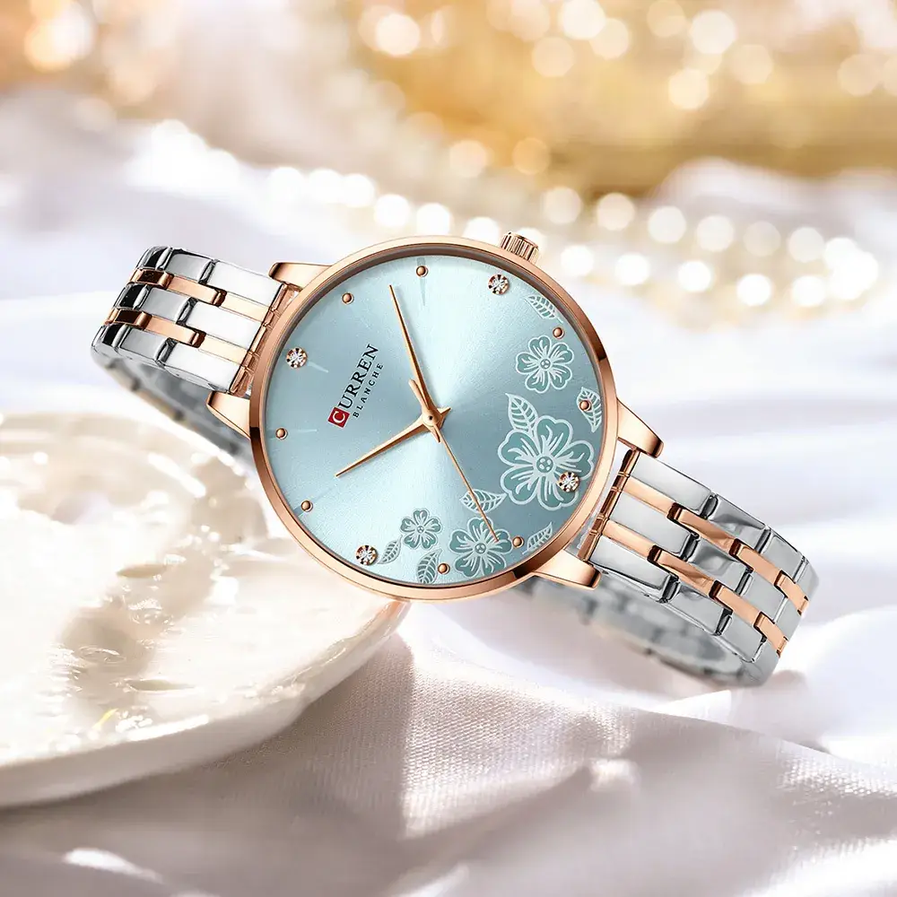Women's Rose Gold Butterfly Water Resistant Quartz Watch - Image 9