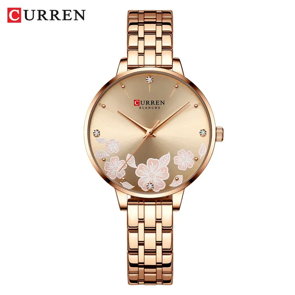 Women's Rose Gold Butterfly Water Resistant Quartz Watch - Image 4