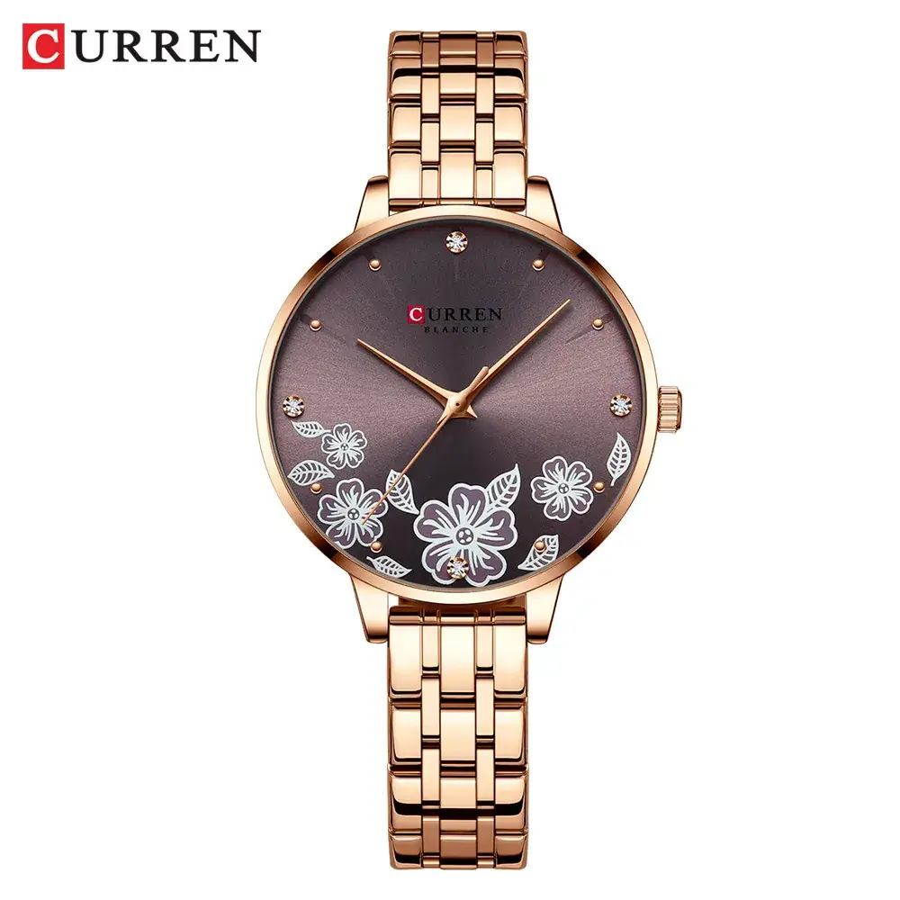 Women's Rose Gold Butterfly Water Resistant Quartz Watch - Image 5