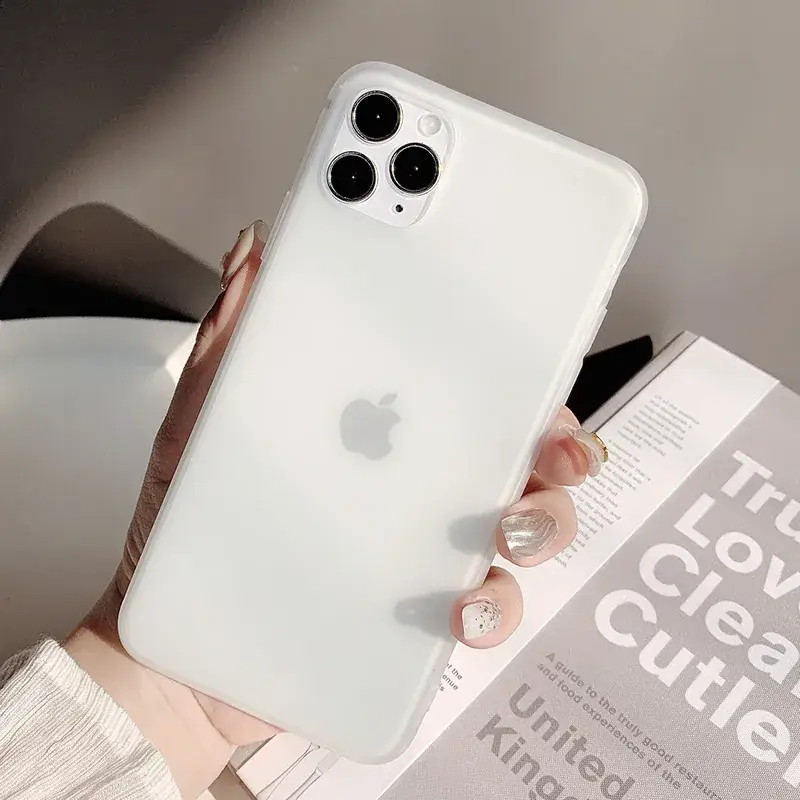 Matte iPhone 17 Case Semi-Transparent X/16 Soft 12 Compatible 11 Pro Max - Image 2