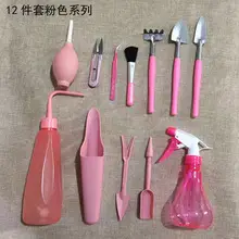 Colorful Plastic Handle Small Shovel Rake Gardening Tools Mini Three-piece Set Fleshy Potted Plant Garden Planting Tools — feature 9