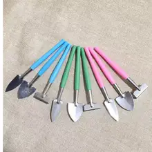 Colorful Plastic Handle Small Shovel Rake Gardening Tools Mini Three-piece Set Fleshy Potted Plant Garden Planting Tools — feature 27