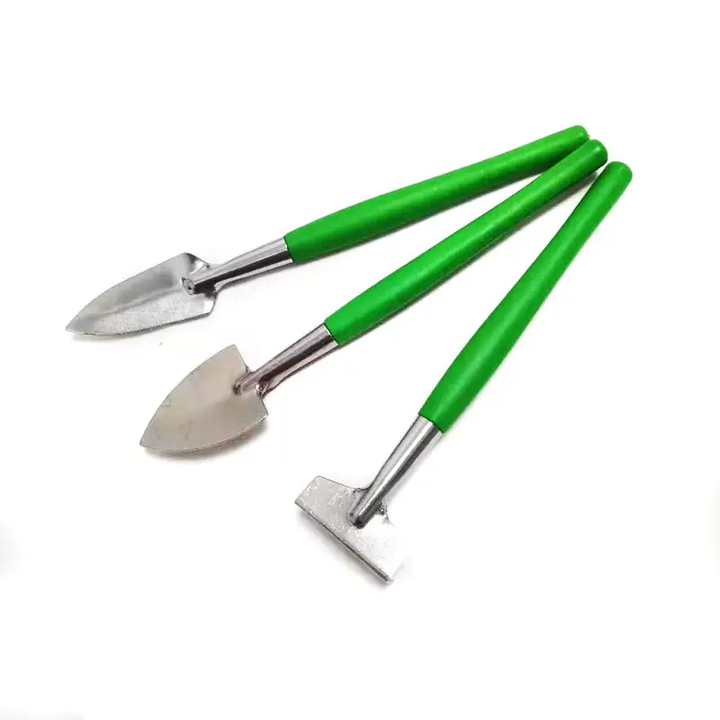 Colorful Plastic Handle Small Shovel Rake Gardening Tools Mini Three-piece Set Fleshy Potted Plant Garden Planting Tools