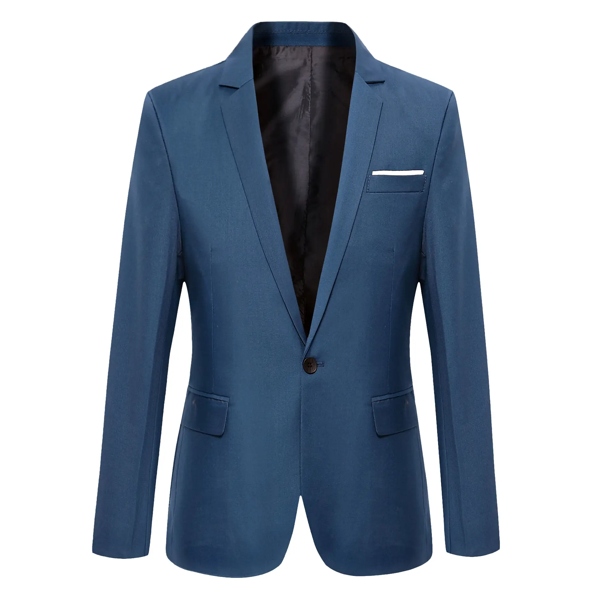 Men's Black Slim Fit Casual Suit Jacket Spring Autumn Korean Style - Image 3