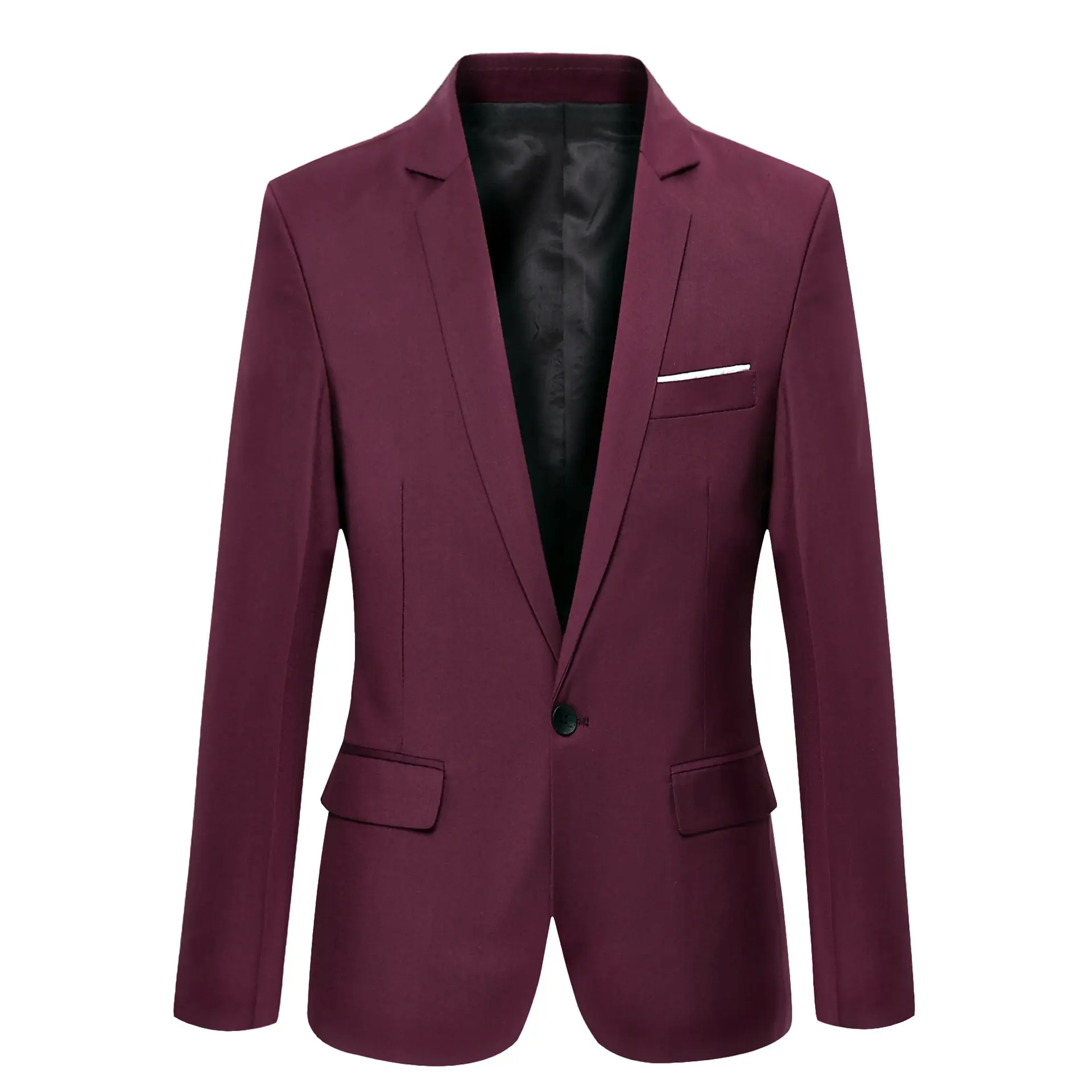 Men's Black Slim Fit Casual Suit Jacket Spring Autumn Korean Style - Image 4
